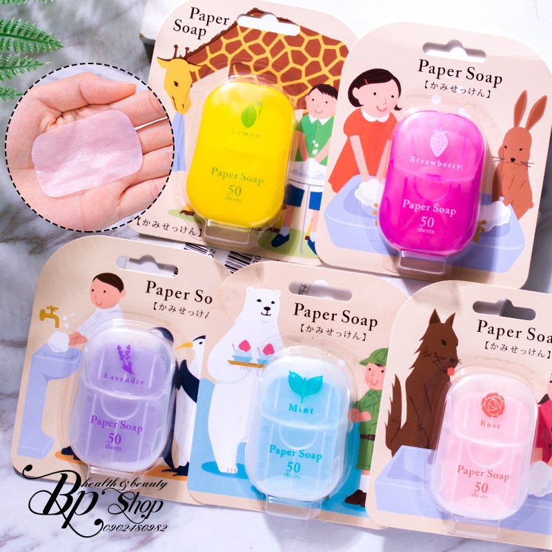 XÀ PHÒNG GIẤY PAPER SOAP かみせっけん - Nhật Bản