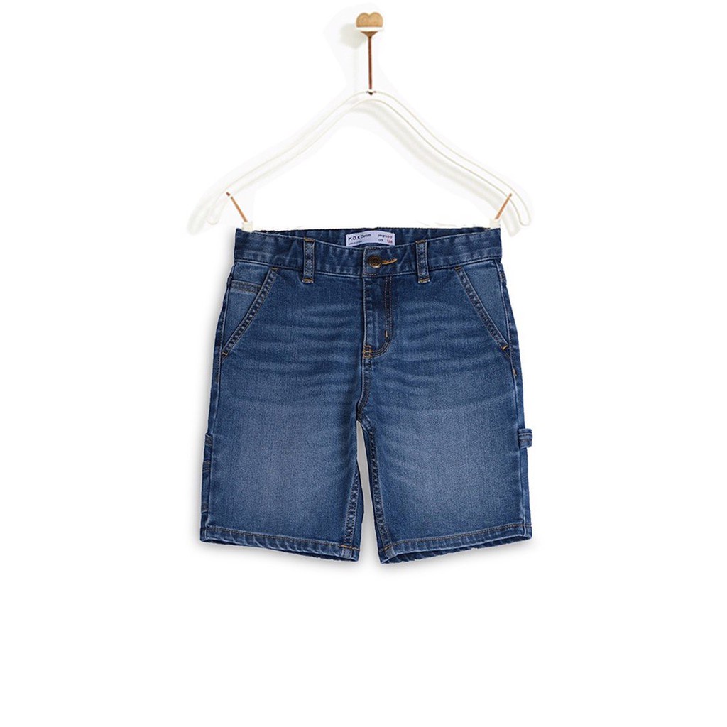 Quần Short Bé Trai M.D.K Carpenter Denim Bermuda M.D.K - chất liệu eco denim mềm mại, an toàn với làn da bé