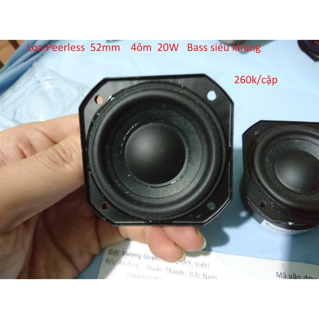 Loa toàn dải Peerless 52mm