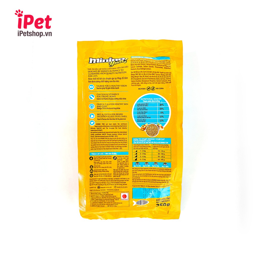 Thức Ăn Hạt Khô Cho Mèo Minino Yum Của Pháp - iPet Shop