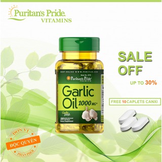 Dầu tỏi tăng cường hệ miễn dịch Garlic Oil 1000mg 100 viên