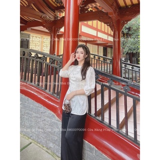 Đồ Lam Đi Chùa Bà Ba Chất Liệu Gấm