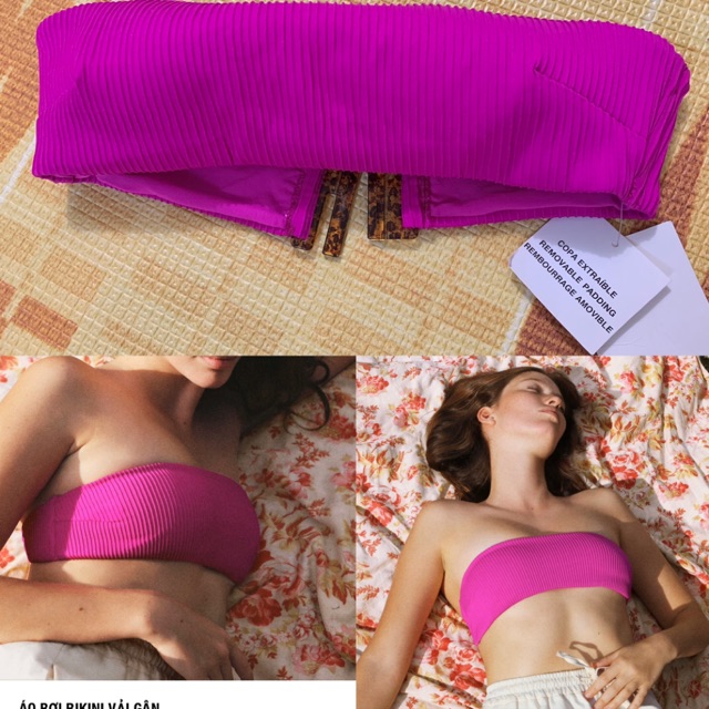Áo Bikini Zara auth size S newtag