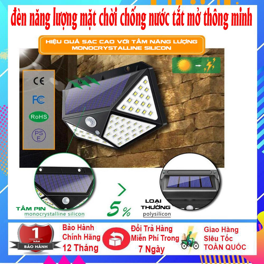 Đèn LED năng lượng mặt trờI chống nước cảm biến chuyển động CENTẺ247