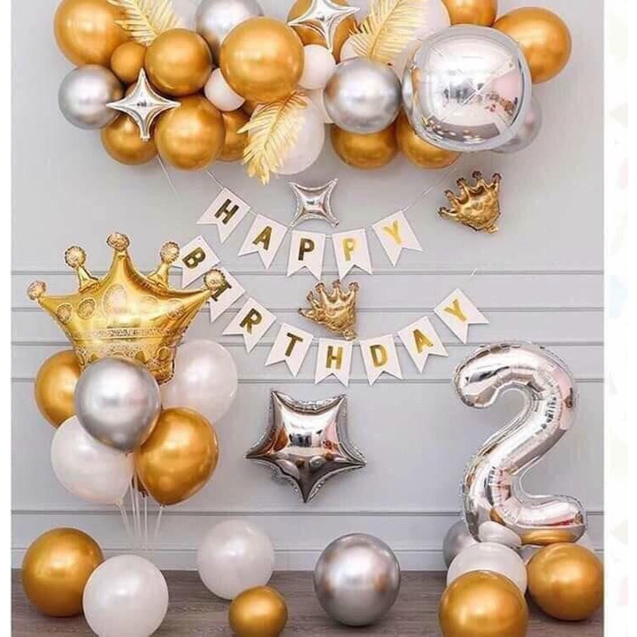 [Ảnh thật] Set trang trí sinh nhật lung linh HPBD (COMBO 145)