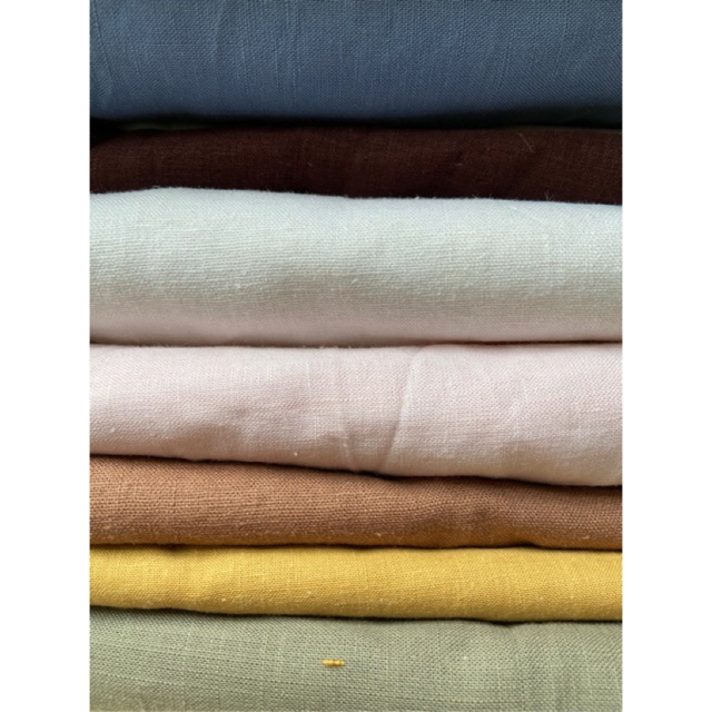 Vải linen và vải bố nhiều kích thước dùng để thêu móc khoá, kẹp tóc