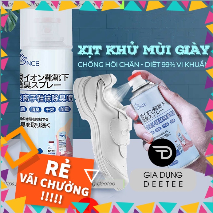 Chai xịt khử mùi hôi giày Nano Bạc bình xịt thơm khử mùi mồ hôi chân đi du lịch thể thao tennis - phamthao_shop