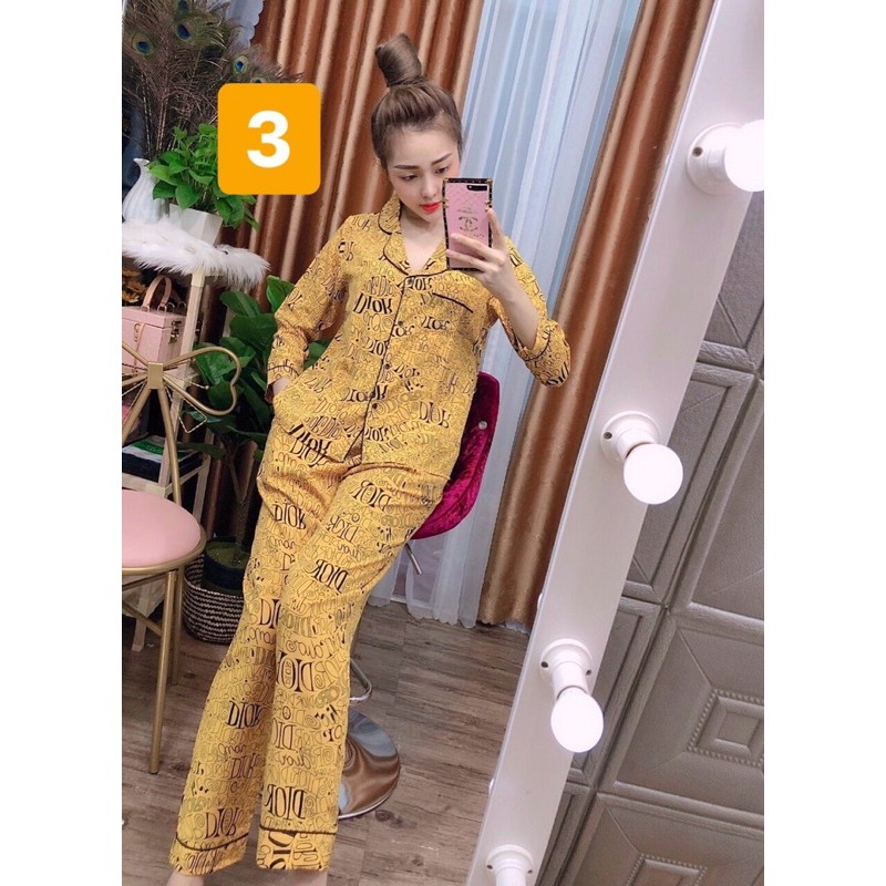 Bộ lụa quần dài- tay dài siêu mát