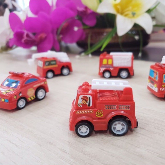 Bộ Đồ Chơi 6 Ô Tô Mini Chạy Đà NHiều Màu Sắc Cho Bé - Chất Liệu Nhựa An Toàn Cho Bé  Sóc_toystore