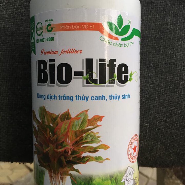 Dung Dịch Thủy Canh - thủy sinh Bio Life Chai 1 Lít