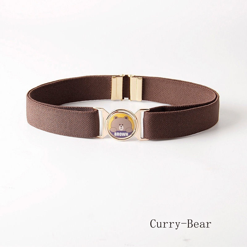 Thắt Lưng Co Giãn 25Mm Họa Tiết Hoạt Hình Dành Cho Học Sinh