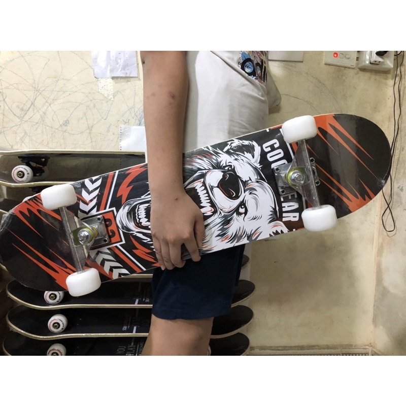 Ván trượt Skateboard chịu lực lên đến 100kg MẶT NHÁM ĐEN ĐẲNG CẤP