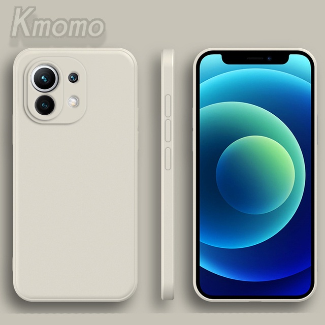Ốp Điện Thoại Silicone Mềm Màu Trơn Chống Sốc Cho Xiaomi 11 Lite 5G Ne Mi 11 Lite 11T Pro