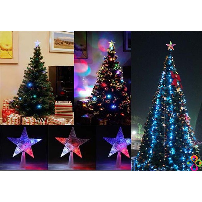 Ngôi Sao Led trang trí cây thông giáng sinh, noel, kích thước 20cm