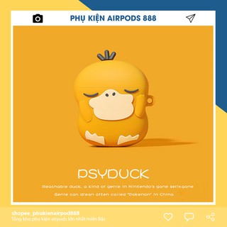 [Ảnh Thật - Tặng Kèm Móc Treo] Case Vỏ Bọc Airpods 1&2 Vịt Vàng Tiktok Bằng Silicon Dẻo Vỏ Case Tai Nghe i11 i12