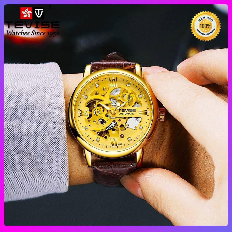 Đồng hồ nam cơ tevise chính hãng - bảo hành 2 năm [ Đồng Hồ Nam Cao Cấp]