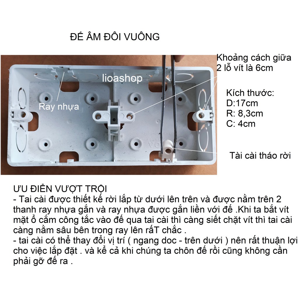 ĐẾ ÂM  VUÔNG LIOA.