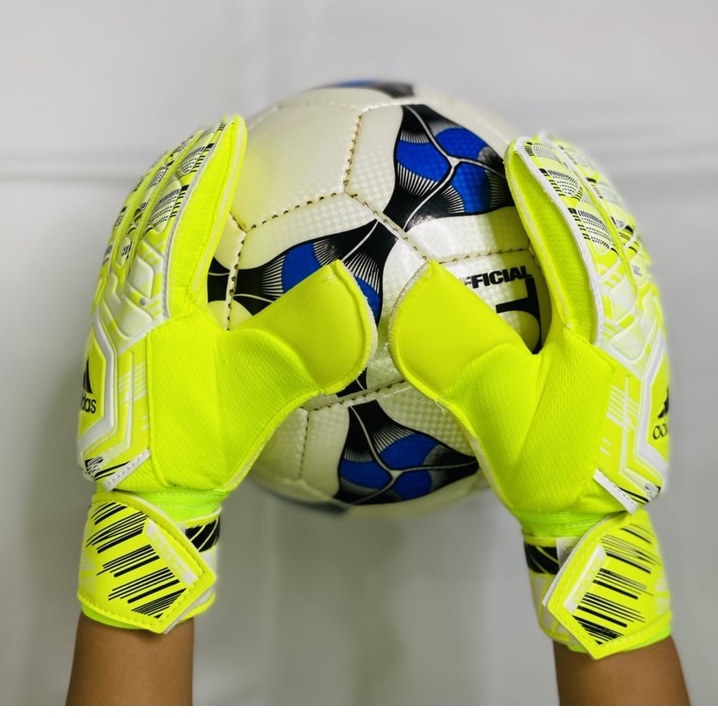 Găng Tay Thủ Môn, Găng Tay Bắt Bóng Adida TRẺ EM - NGƯỜI LỚN Có Xương Trợ Ngón  hàng đẹp chuẩn size