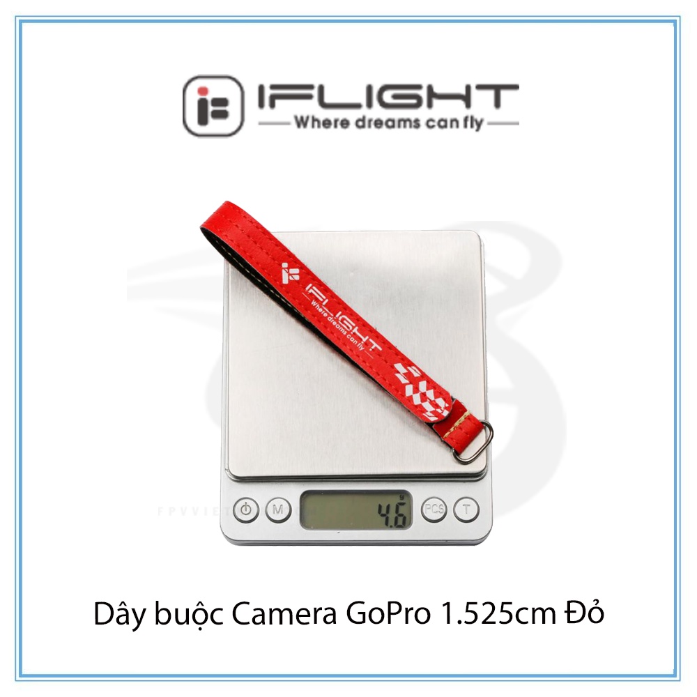 Dây buộc Camera GoPro 1.5*25cm Đỏ