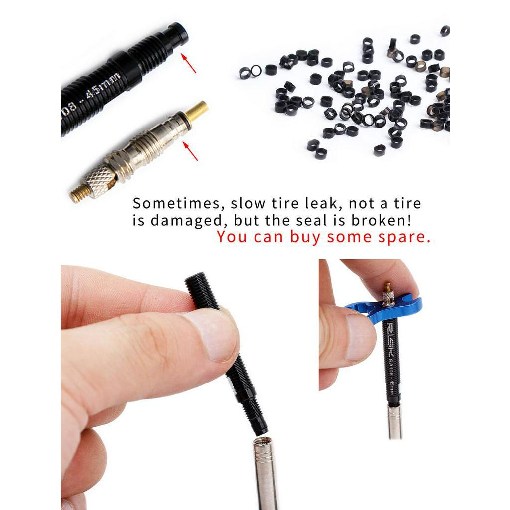 Set 2 Ống Nối Dài Van Lốp Xe Đạp 45mm / 80mm