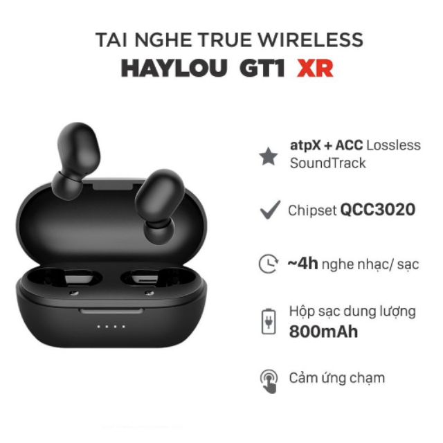 Tai Nghe True Wireless Haylou T33 / Haylou GT1 XR ( Phiên Bản Nâng Cấp Haylou GT1 PRO) - Hàng Chính Hãng