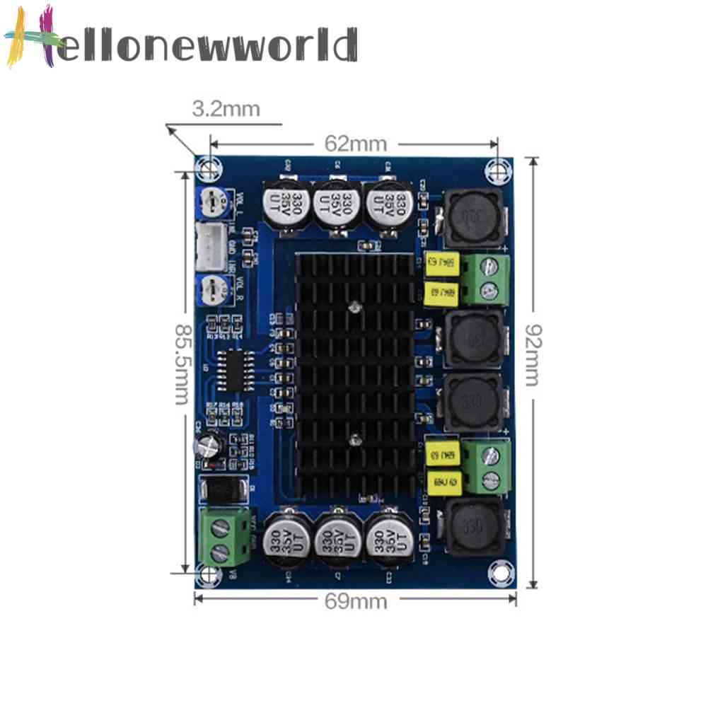 Bảng Mạch Khuếch Đại Âm Thanh Kỹ Thuật Số Kênh Kép XH-M543 TPA3116D2 120Wx2