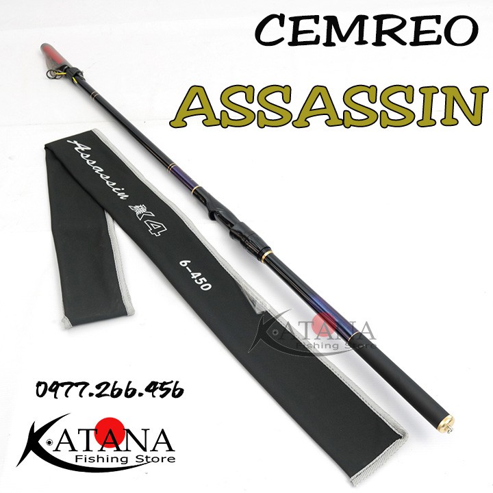 Cần Câu Tay Trợ Máy - Cần Iso - Cemreo Assassin - 4m5 5m3