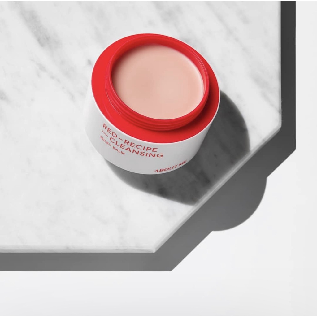 Sáp Tẩy Trang Dạng Sữa About Me Hàn Quốc Red Recipe Cleansing Milky Balm, Dưỡng Ẩm Dịu Nhẹ Cho Da Nhạy Cảm thể tích 90ml