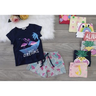 Bộ cotton bé gái HM size đại_Size 9-14Y (20-40kg)