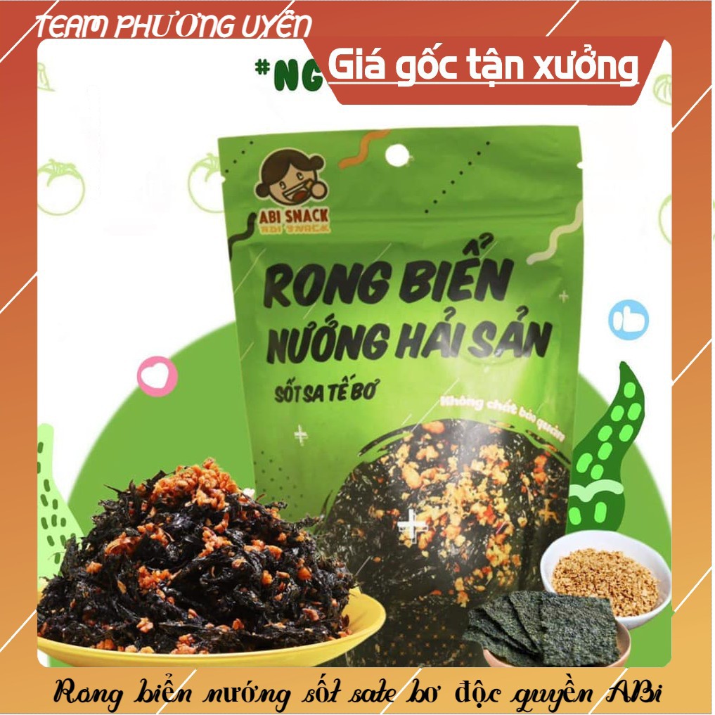 Hàng mới về-Rong biển nướng hải sản ABi mua 3 bịch tặng 1 kẹp tóc thời trang