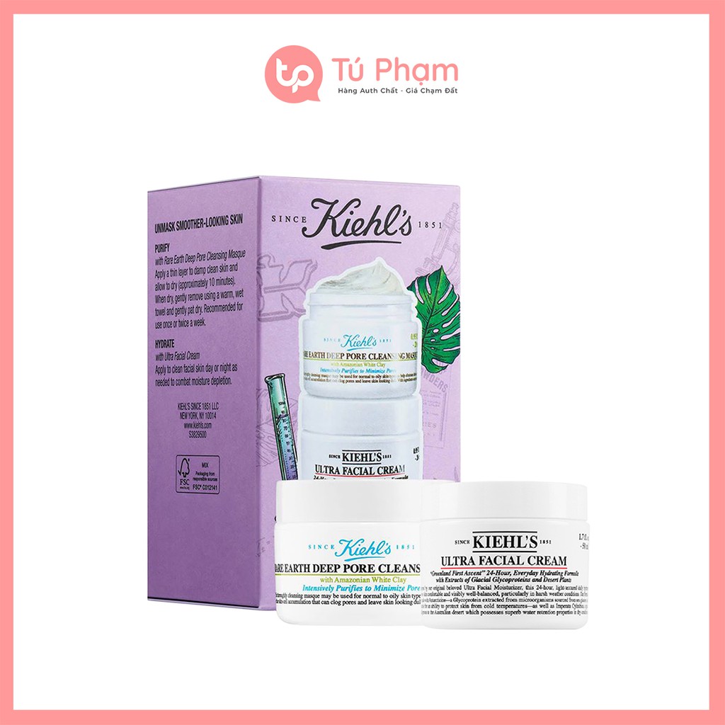 Bộ Sản Phẩm 2 Món Kiehl's Smooth Skin Essentials