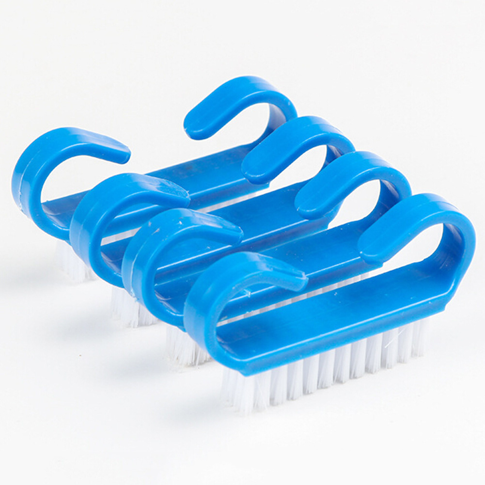 [Hàng mới về] Bàn Chải Làm Sạch Móng Tay Hình Chiếc Sừng Bằng Nhựa Tiện Dụng