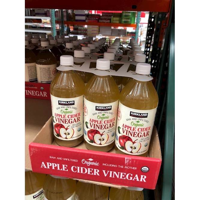Giấm Táo Hữu Cơ Kirkland Signature Organic Apple Cider Vinegar 946ml Hỗ Trợ Giảm Cân Giúp Da Khỏe Đẹp (CHUẨN USA)