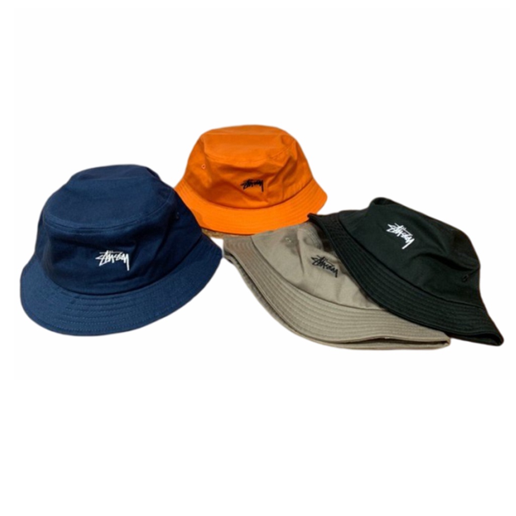 Mũ Bucket Thêu LOGO Stussy Hàng Có Sẵn Cho Cặp Đôi Nam Và Nữ