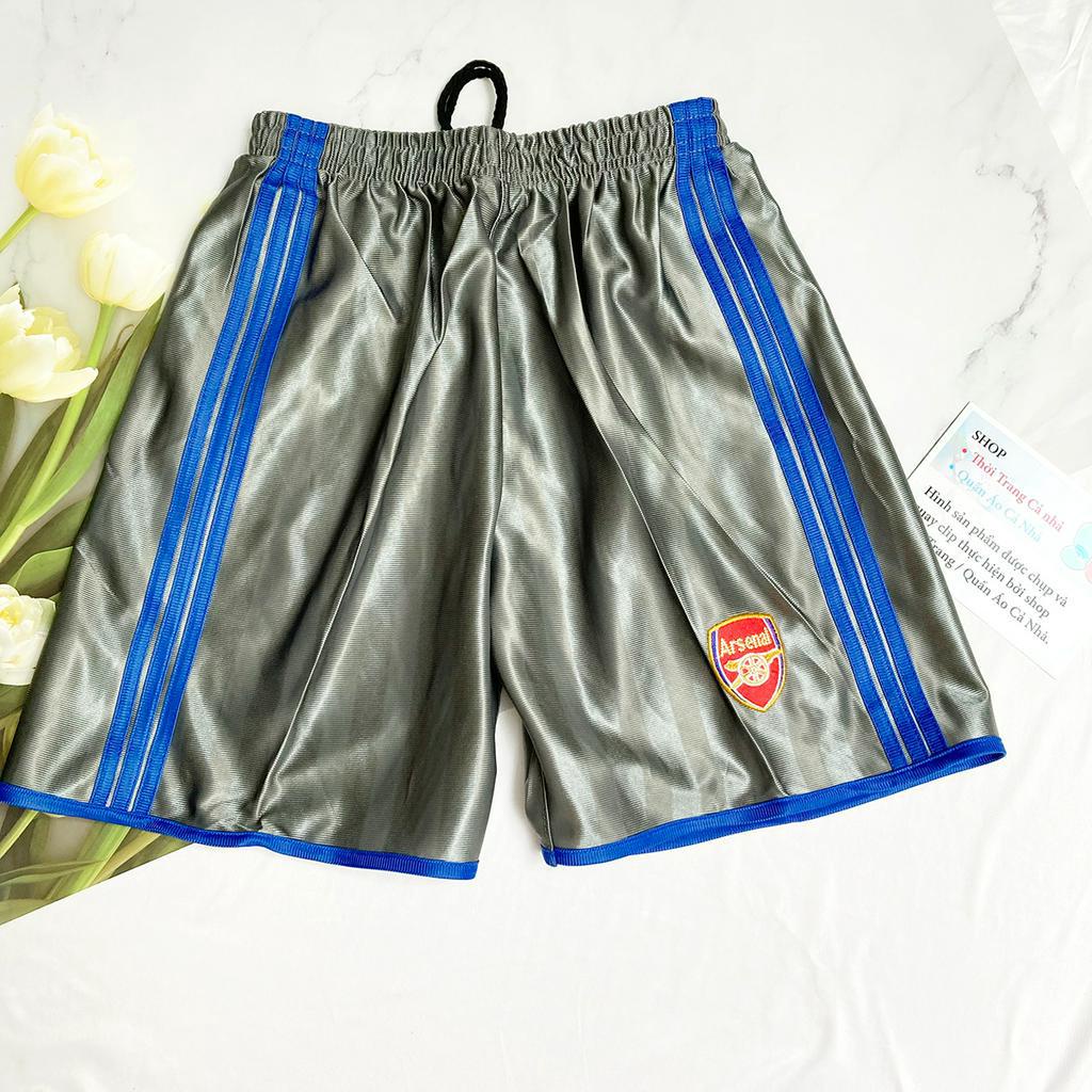 Quần đùi nam size từ 65kg - 75kg - Quần short thể thao thun bóng phối 3 sọc - QN85