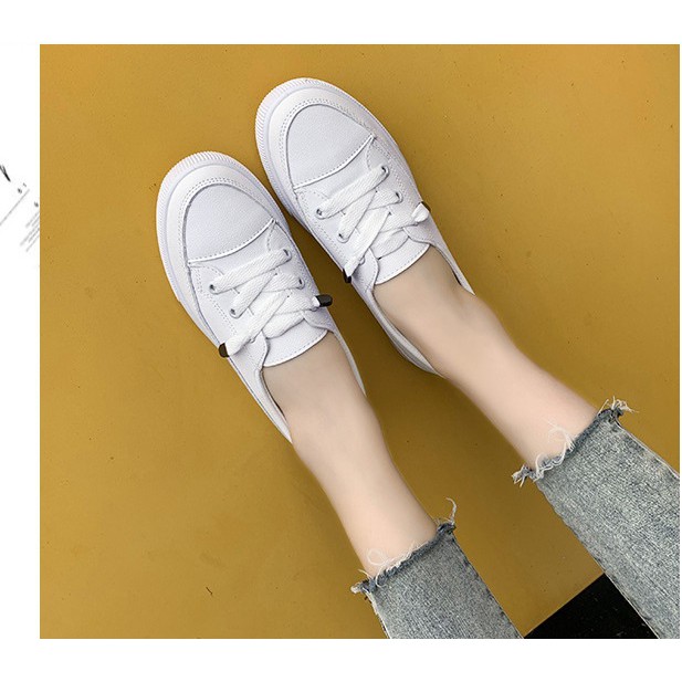 [Mã FAMAYWA2 giảm 10k đơn từ 50k] [HÀNG QC]_ Giầy thể thao nữ/ slip on nữ dây rút hè 2021_ sẵn hàng | BigBuy360 - bigbuy360.vn
