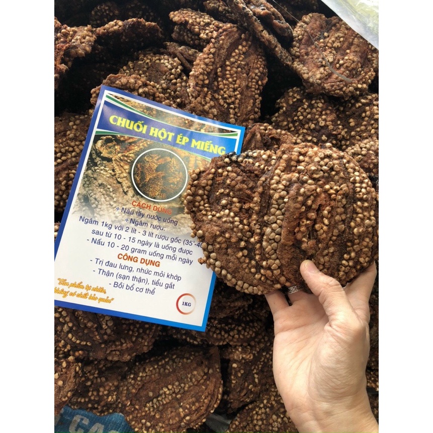 1kg Chuối Hột Khô Ép Miếng Loại Vip Ngon nhất thị trường hiện nay