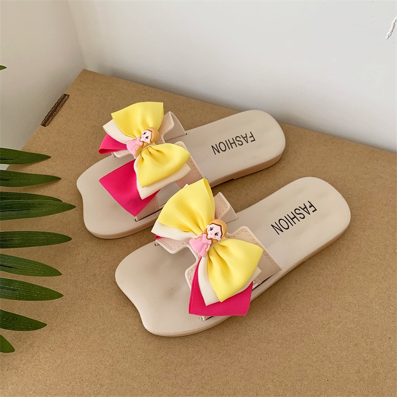 Dép Sandal Đế Mềm Chống Trượt Hình Bạch Tuyết Cho Bé Gái