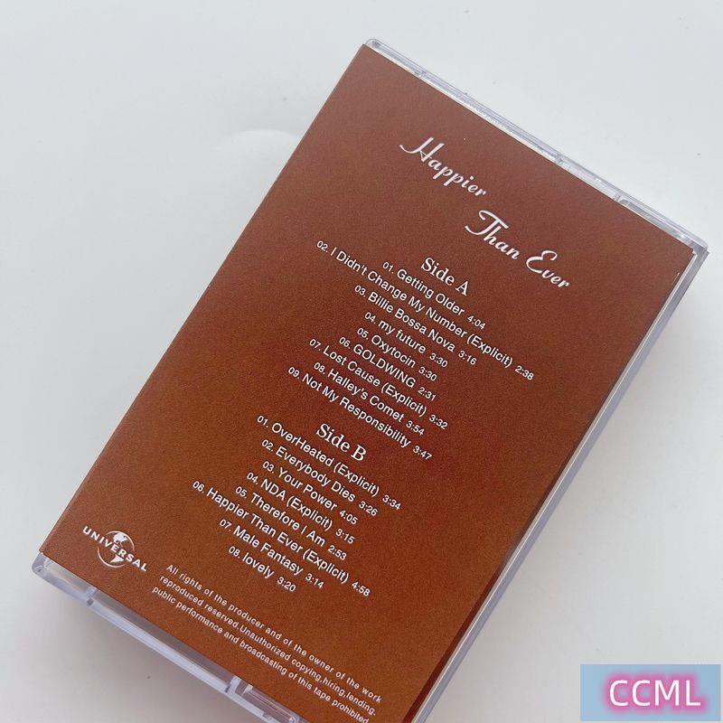 Băng Keo In Chữ Tiếng Anh billie eilish billie eilish Icesette 3 cassette Mới