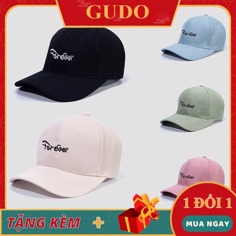 Mũ lưỡi trai Nón kết thêu chữ FOREVER Fashion 390 phong cách Ulzzang form unisex nam nữ