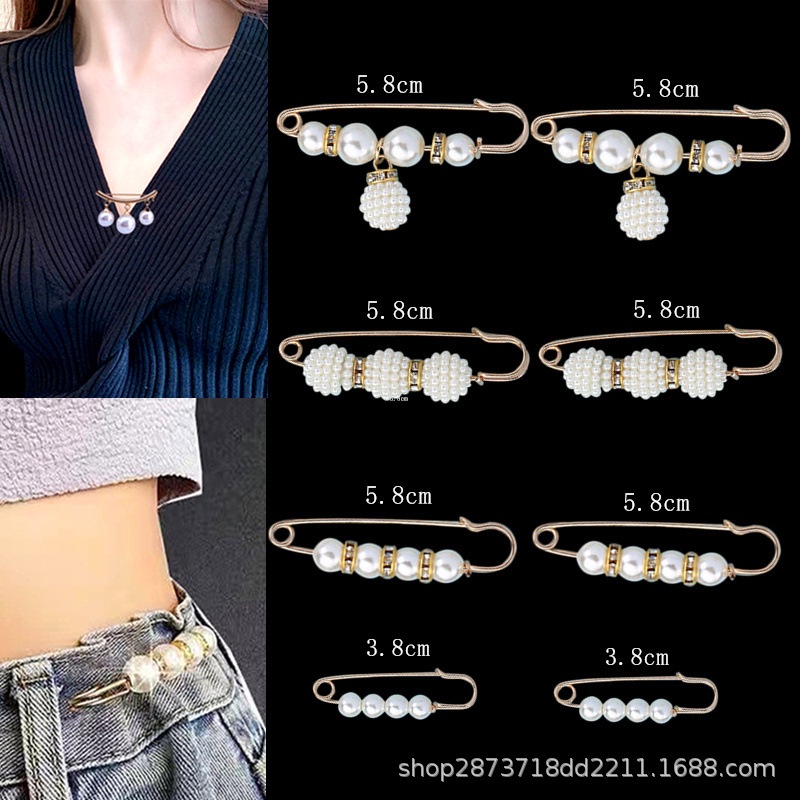 Ghim Cố Định Quần Áo/Đầm/Thắt Lưng Cỡ Nhỏ Chống Chói Có Thể Điều Chỉnh
