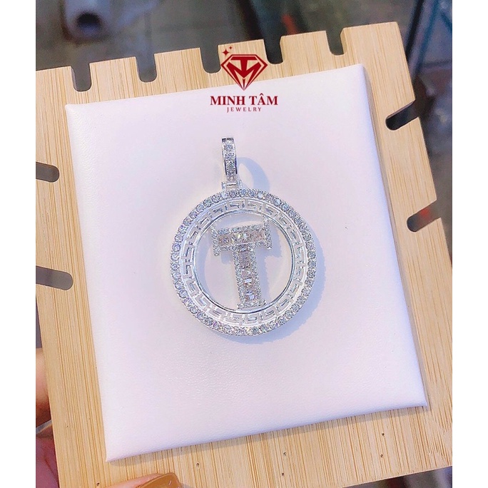 Mặt dây chuyền nam bạc chữ cái bạc 925 mẫu mới 2022-Minh Tâm Jewelry