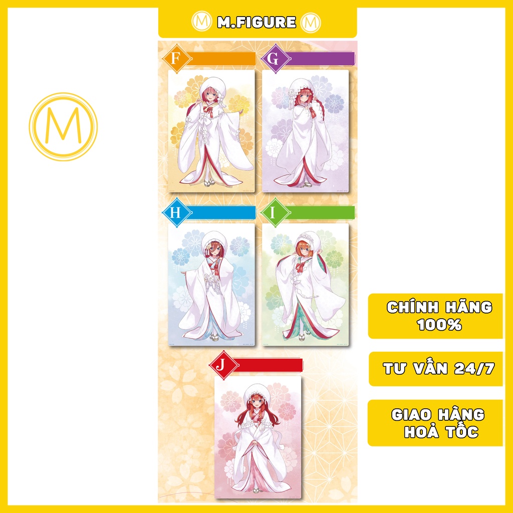TRANH PVC NHÀ CÓ 5 NÀNG DÂU - ICHIBAN KUJI - GOTOUBUN NO HANAYOME ART BOARD