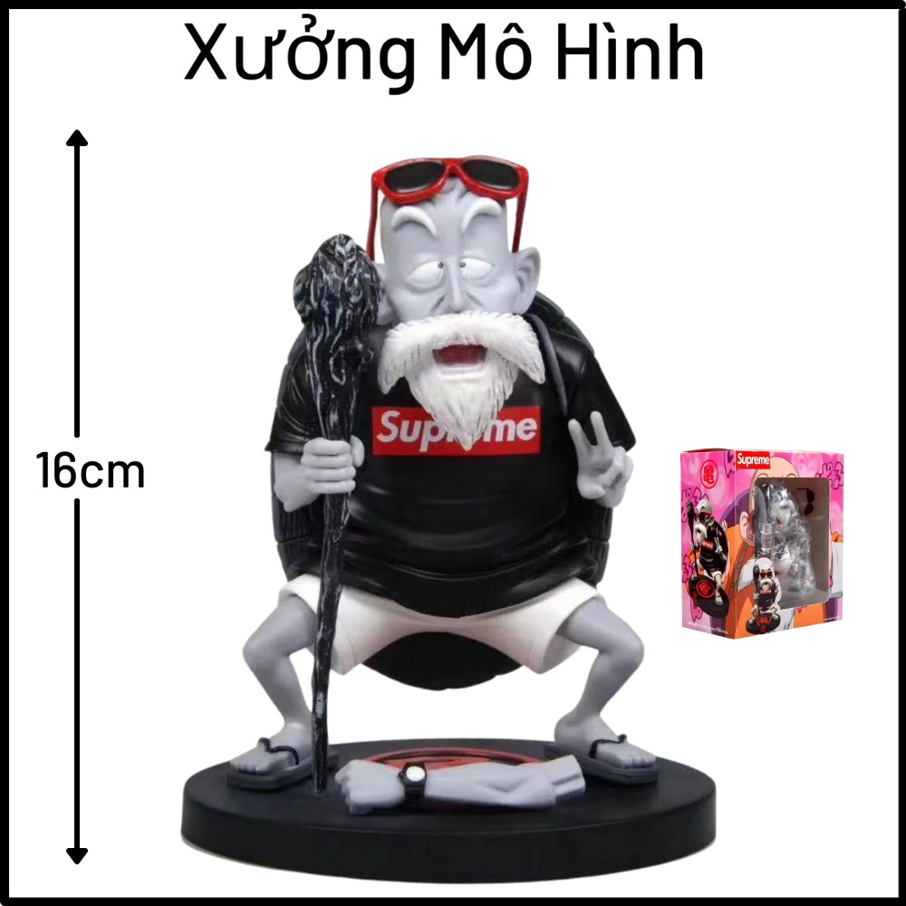 Mô hình Quy Lão Kame (2 tay) mặc áo supreme - Vũ Thiên Lão Sư - Dragon Ball - Figure 7 viên ngọc rồng