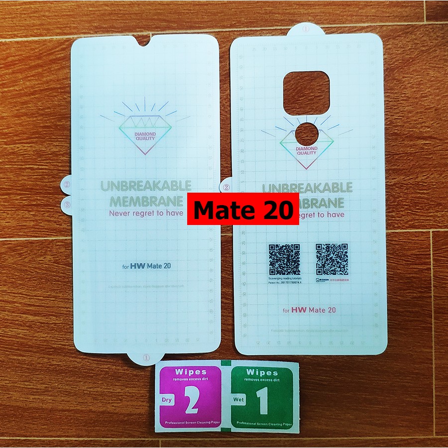 Dán chống xước màn hình và dán mặt lưng Huawei Mate 20 (PPF)