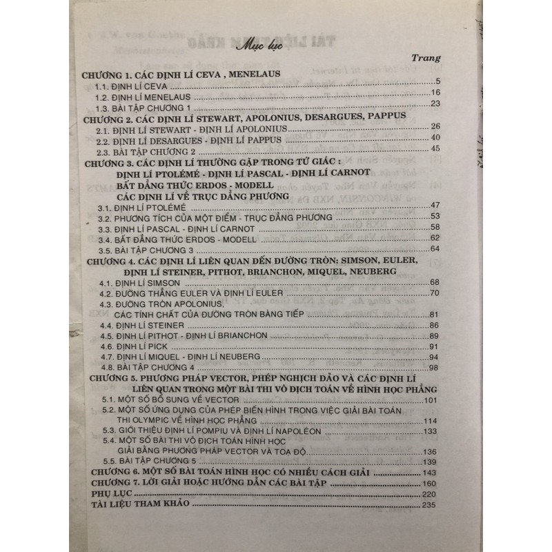 Sách - Nhũng Định lí chọn lọc trong Hình học phẳng qua các kì thi Olympic