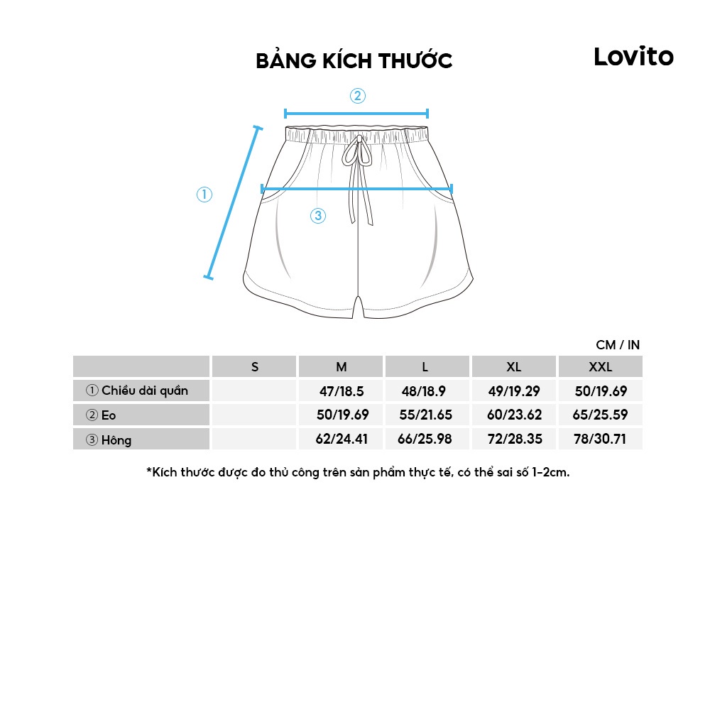 Quần đùi Lovito L08212 màu trơn dáng ôm lưng cao đơn giản (Màu đen/Xám đậm) | BigBuy360 - bigbuy360.vn