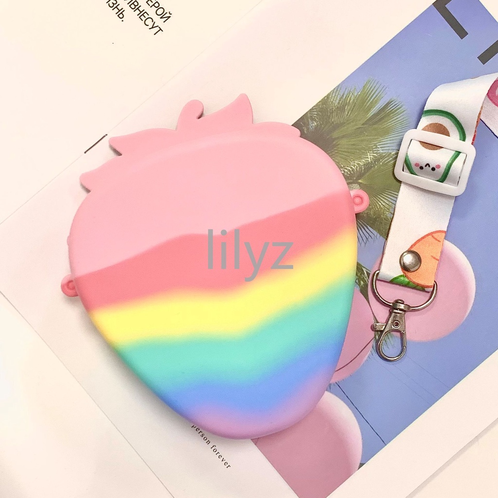 Túi đeo vai kiêm đồ chơi ấn bong bóng cho bé