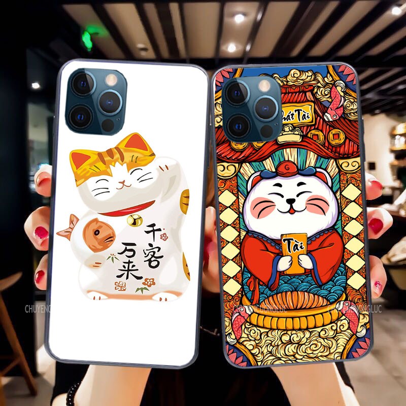 ỐP MÈO THẦN TÀI IPHONE 6/ 6 PLUS/ 7/ 7 PLUS/ 8 PLUS/ X/ XSMAX SIÊU HOT