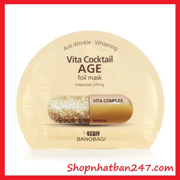 [Giá tốt] Mặt nạ Vita Cocktail Banobagi Mask Hàn Quốc - 100% Authentic - Chính hãng